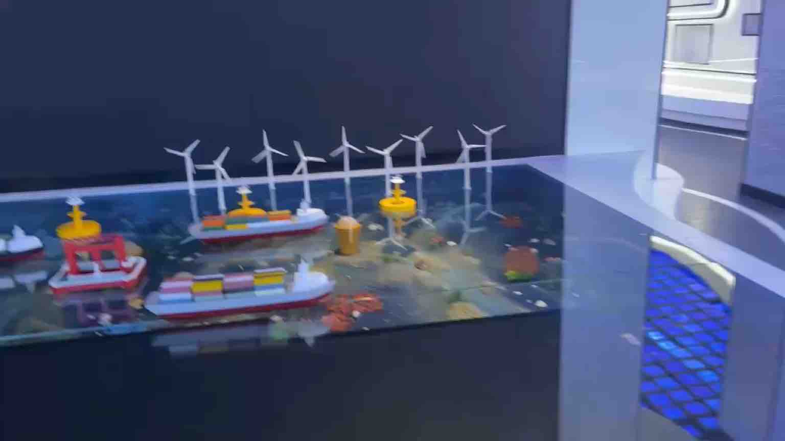 舟山海洋大学海上光伏资源沙盘